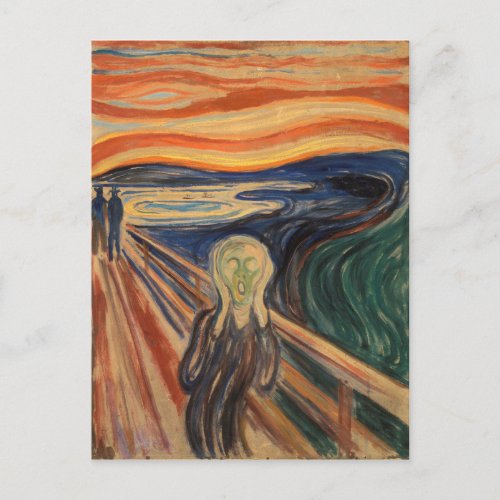 Edvard Munchs The Scream Postcard