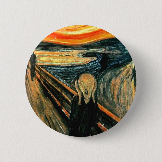 Edvard Munch - Scream Pinback Button (Front)