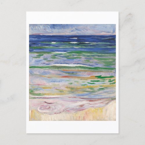 Edvard Munch Sea View Painting Postcard