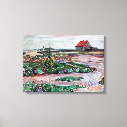Edvard Munch _ Seashore Landscape near Lubeck Canvas Print