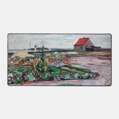 Edvard Munch _ Seashore Landscape near Lubeck Desk Mat