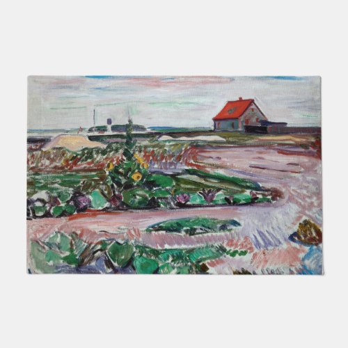 Edvard Munch _ Seashore Landscape near Lubeck Doormat