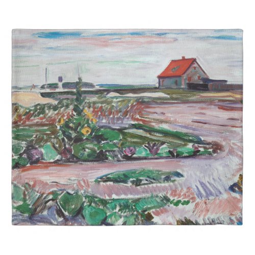 Edvard Munch _ Seashore Landscape near Lubeck Duvet Cover