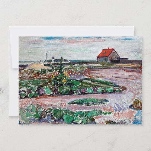 Edvard Munch _ Seashore Landscape near Lubeck Invitation