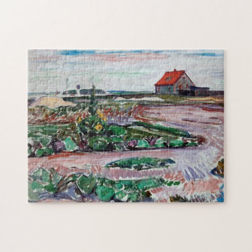 Edvard Munch _ Seashore Landscape near Lubeck Jigsaw Puzzle