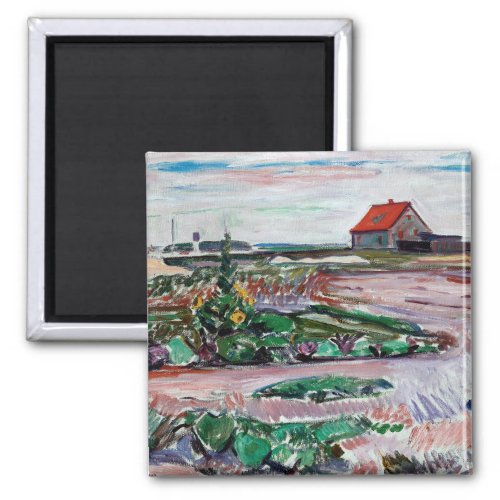 Edvard Munch _ Seashore Landscape near Lubeck Magnet