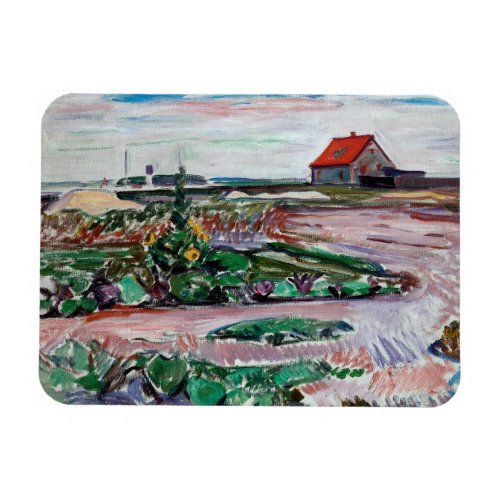 Edvard Munch _ Seashore Landscape near Lubeck Magnet