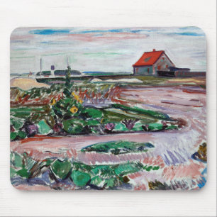 Edvard Munch - Seashore. Landscape near Lubeck Mouse Pad
