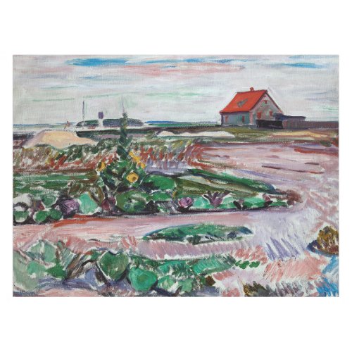 Edvard Munch _ Seashore Landscape near Lubeck Tablecloth