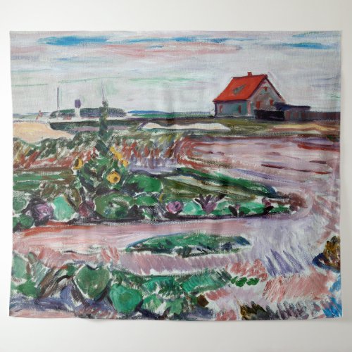 Edvard Munch _ Seashore Landscape near Lubeck Tapestry