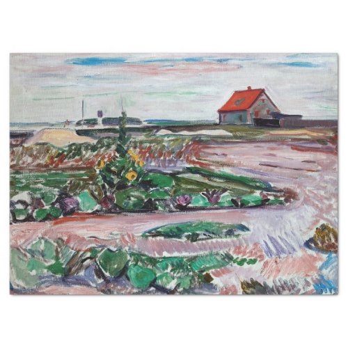 Edvard Munch _ Seashore Landscape near Lubeck Tissue Paper