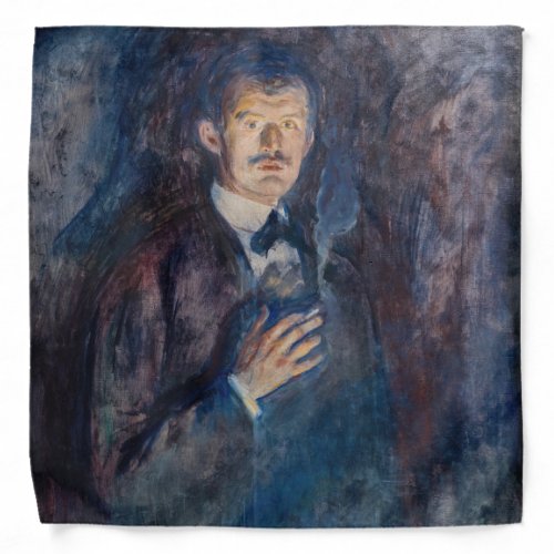 Edvard Munch _ Self_Portrait with Cigarette Bandana