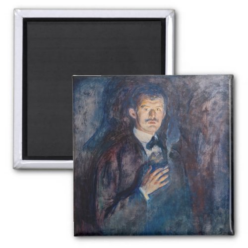 Edvard Munch _ Self_Portrait with Cigarette Magnet