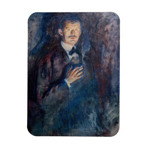 Edvard Munch _ Self_Portrait with Cigarette Magnet