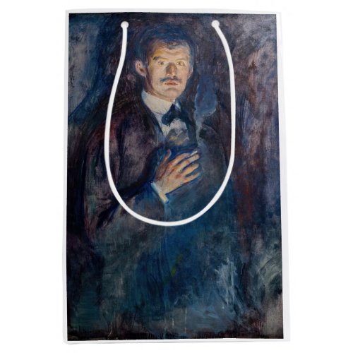 Edvard Munch _ Self_Portrait with Cigarette Medium Gift Bag