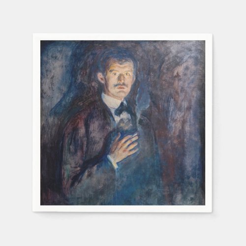 Edvard Munch _ Self_Portrait with Cigarette Napkins