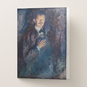 Edvard Munch - Self-Portrait with Cigarette Pocket Folder