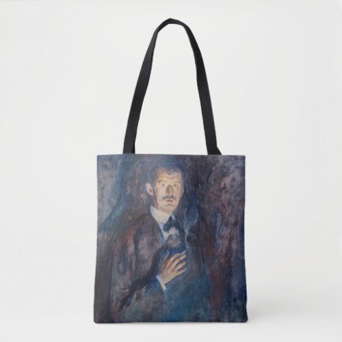 Edvard Munch _ Self_Portrait with Cigarette Tote Bag