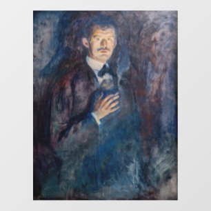 Edvard Munch - Self-Portrait with Cigarette Wall Decal