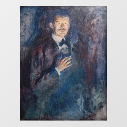 Edvard Munch _ Self_Portrait with Cigarette Wall Decal