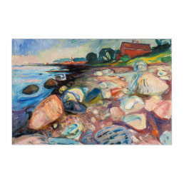 Edvard Munch - Shore with Red House Acrylic Print