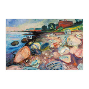 Edvard Munch - Shore with Red House Acrylic Print