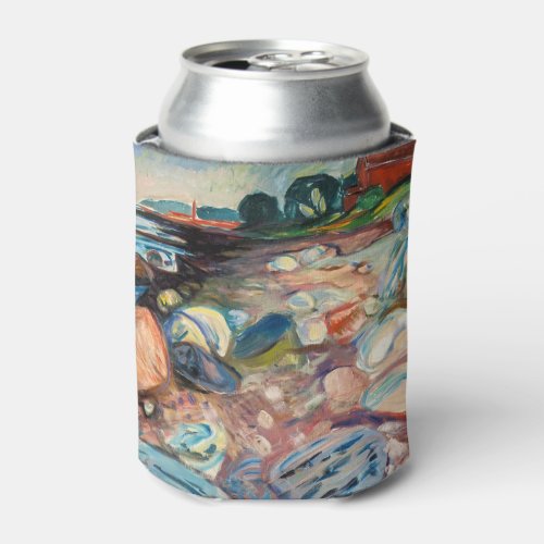 Edvard Munch _ Shore with Red House Can Cooler