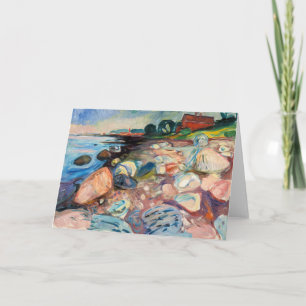 Edvard Munch - Shore with Red House Card