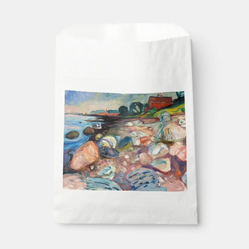 Edvard Munch _ Shore with Red House Favor Bag