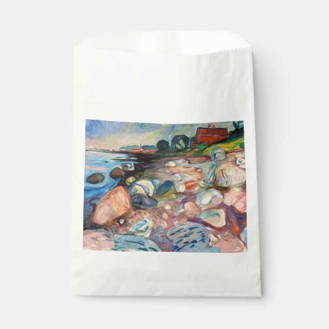 Edvard Munch - Shore with Red House Favor Bag (Front)