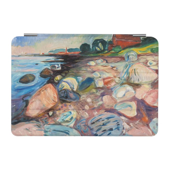 Edvard Munch - Shore with Red House iPad Mini Cover (Horizontal)