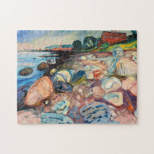 Edvard Munch - Shore with Red House Jigsaw Puzzle