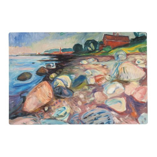 Edvard Munch _ Shore with Red House Placemat