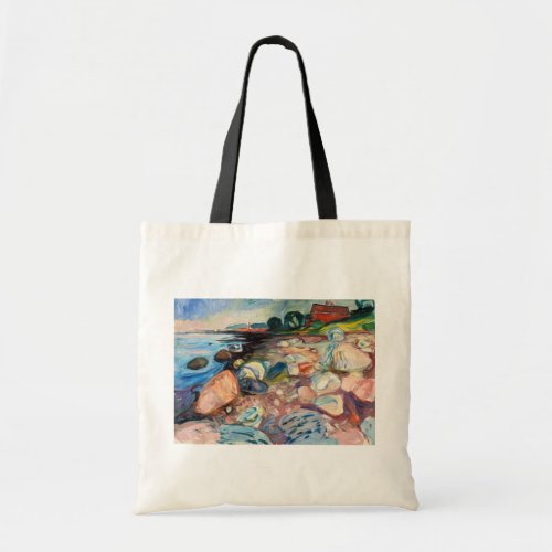 Edvard Munch _ Shore with Red House Tote Bag