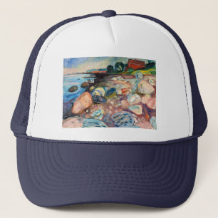 Edvard Munch - Shore with Red House Trucker Hat