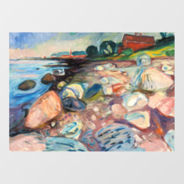 Edvard Munch - Shore with Red House Wall Decal