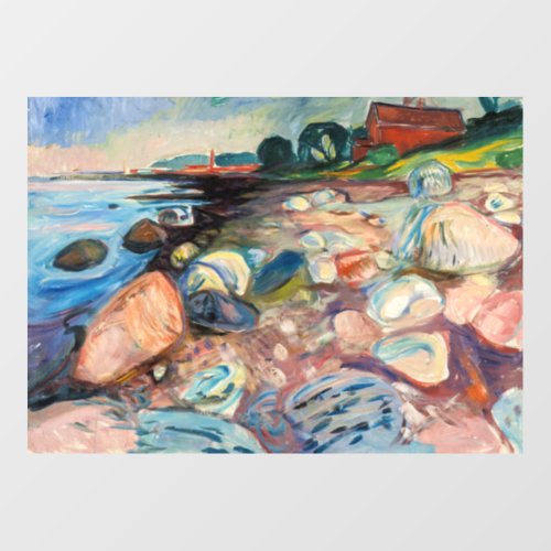 Edvard Munch _ Shore with Red House Wall Decal