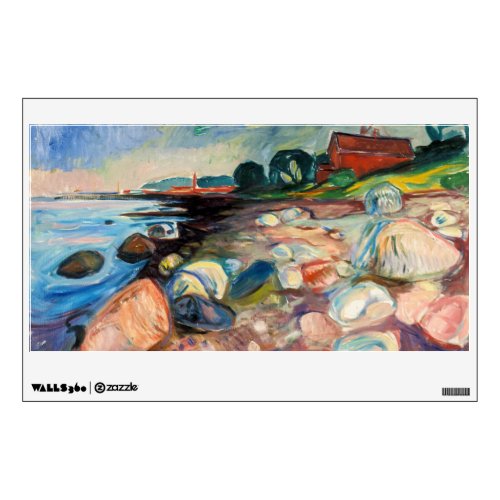 Edvard Munch _ Shore with Red House Wall Decal