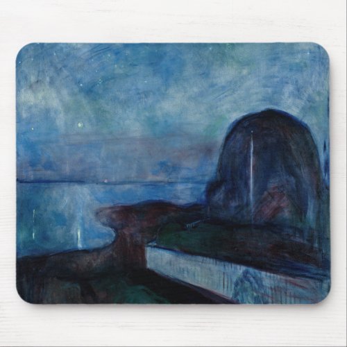 Edvard Munch _ Starry Night 1893 Mouse Pad