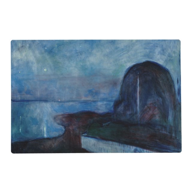 Edvard Munch - Starry Night 1893 Placemat (Front)