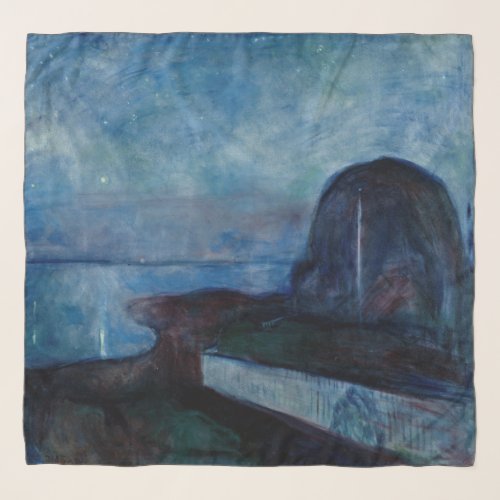 Edvard Munch _ Starry Night 1893 Scarf