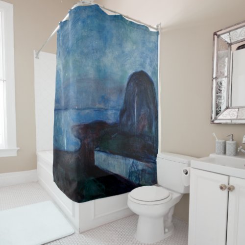 Edvard Munch _ Starry Night 1893 Shower Curtain