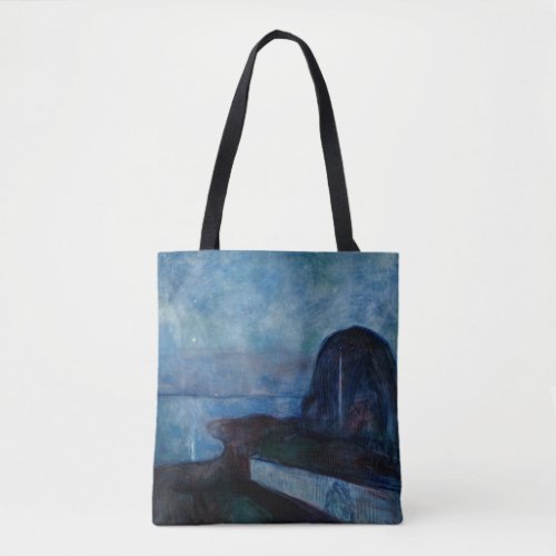 Edvard Munch _ Starry Night 1893 Tote Bag