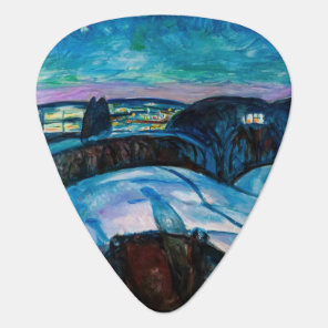 Edvard Munch - Starry Night 1922 Guitar Pick