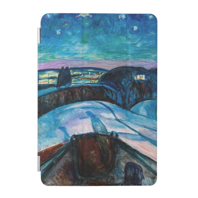 Edvard Munch - Starry Night 1922 iPad Mini Cover (Front)