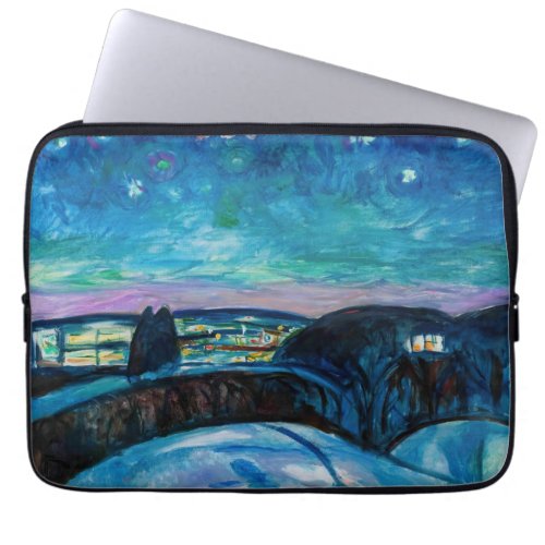 Edvard Munch _ Starry Night 1922 Laptop Sleeve