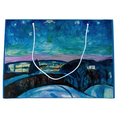 Edvard Munch _ Starry Night 1922 Large Gift Bag