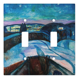 Edvard Munch - Starry Night 1922 Light Switch Cover