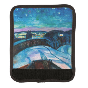 Edvard Munch - Starry Night 1922 Luggage Handle Wrap
