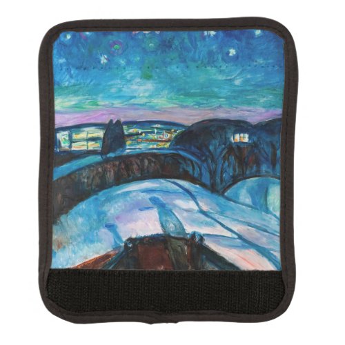 Edvard Munch _ Starry Night 1922 Luggage Handle Wrap
